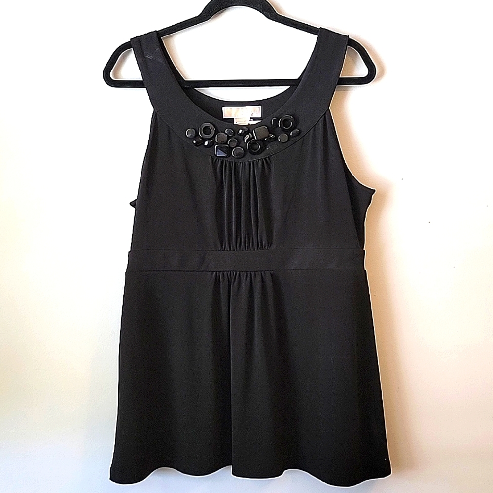 Michael Kors Size L Beaded Tank Top cami shell Large